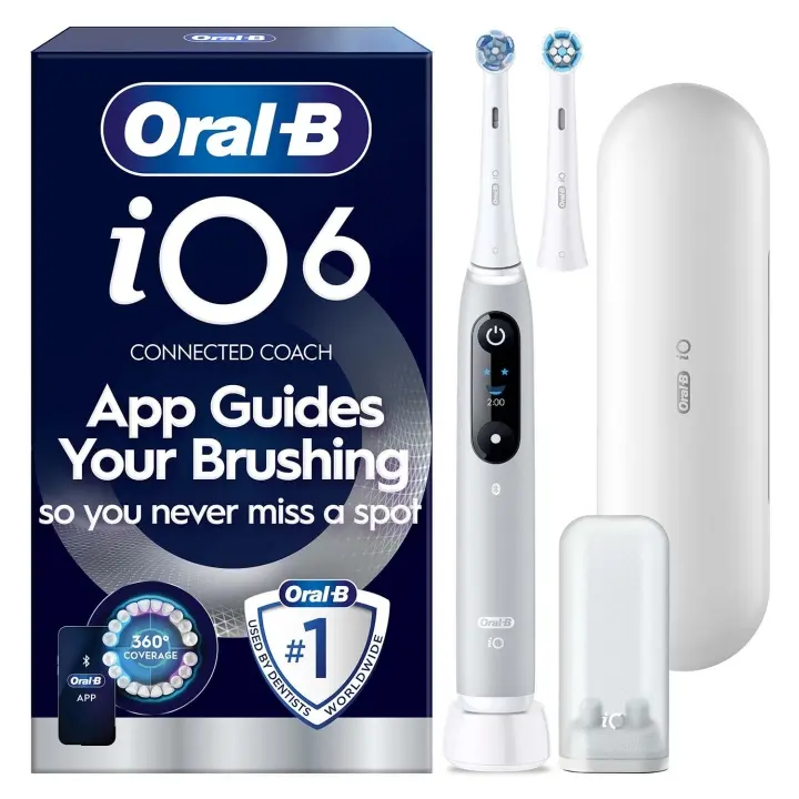 Oral B Eltandborste iO6 Grey Opal, 1 Extra Refill