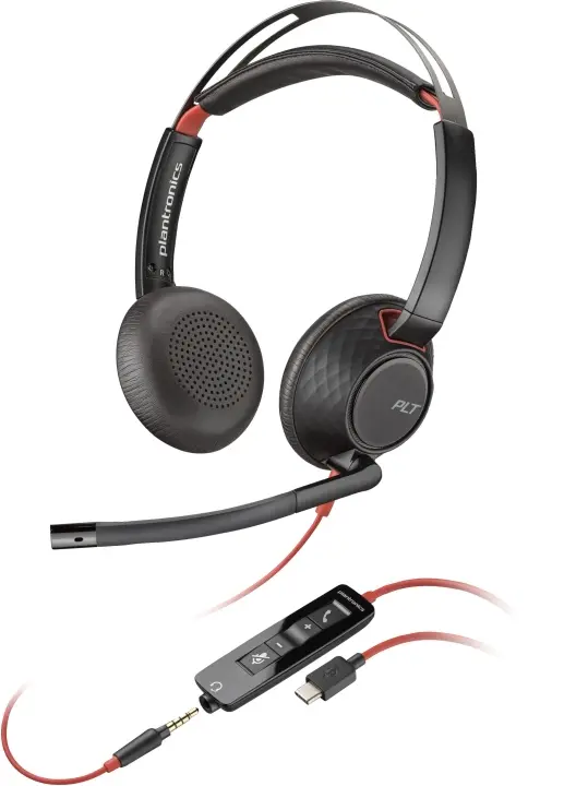 poly poly5220 – USB-C-stereohodesett med mikrofon