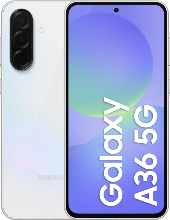 Samsung Galaxy A36 5G-telefon, 128/6 GB, hvit