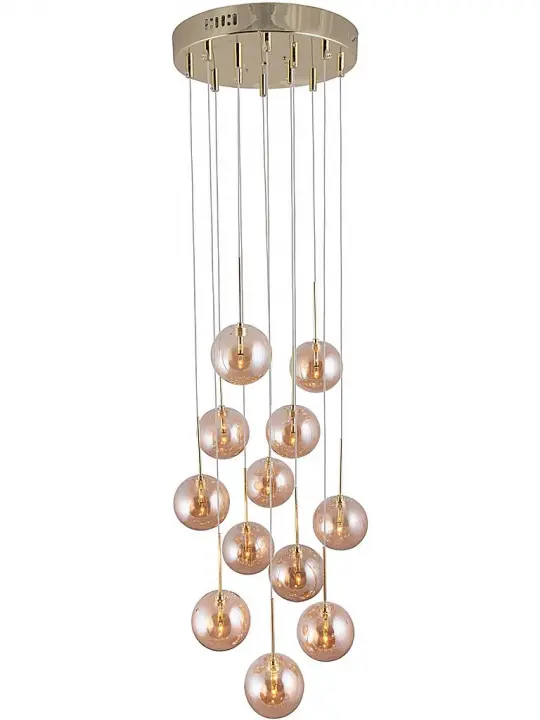 Globen Lighting Taklampa Skyfall 655154 Amber/Mässing Globen Lighting