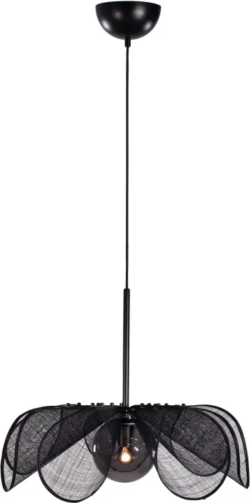 Markslöjd Taklampa STYRKA 1L 63cm Svart/ Rök Markslöjd