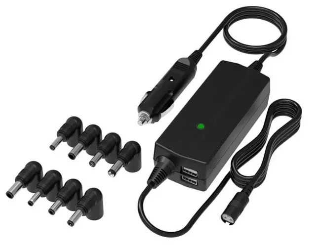 Universell billader for bærbare datamaskiner, 8 plugger