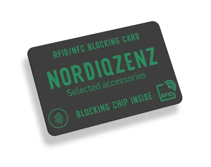 NORDIQZENZ RFID/NFC-blokkeringskort, beskyttelse mot skimming!