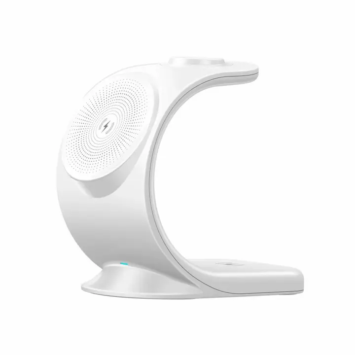 Trådløs lader for 3 Apple-enheter, 15 W, hvit