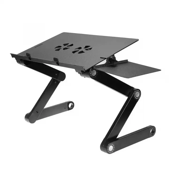 Multifunksjonell Laptopbord med innebygde kjølevifter, Svart