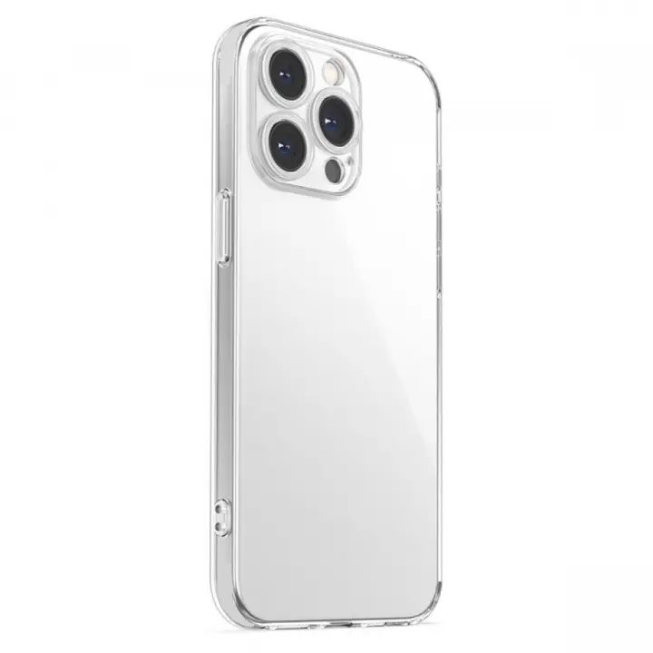 Slank TPU-deksel for iPhone 15 Pro, gjennomsiktig