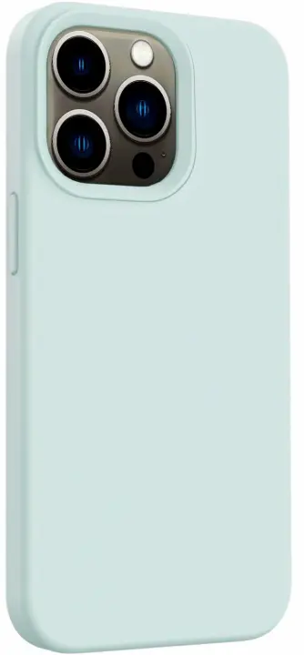 Silikonetui til iPhone 15 Pro, lyseblå