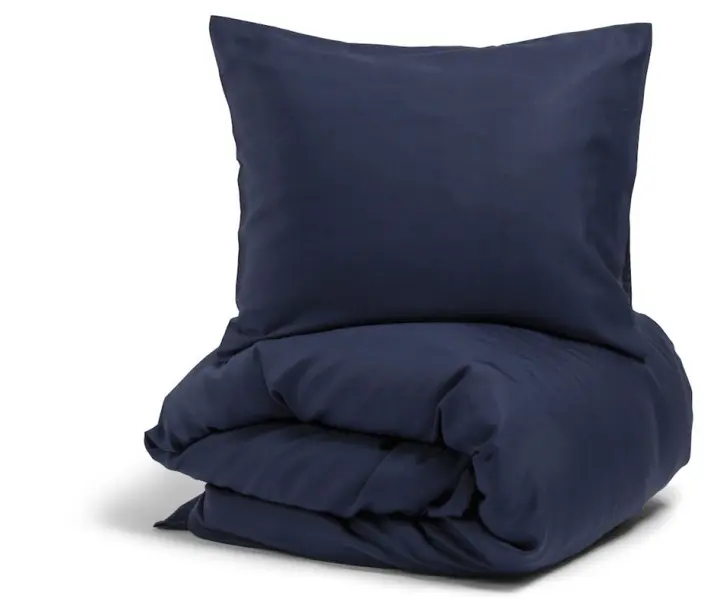 Nottingham sengesett 210x150, Satin, Navy