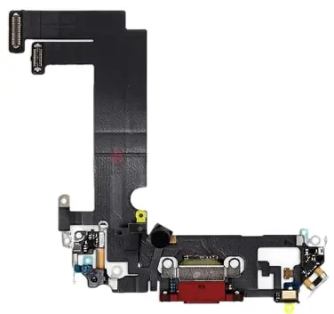 iPhone 12 Mini-ladekontakt med flex - rød
