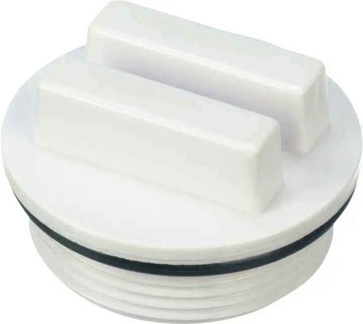 Vinterpropp med gänga 1 1/2" Vit