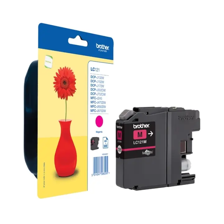 Brother LC-121M blekkpatroner 1 stk Original Magenta