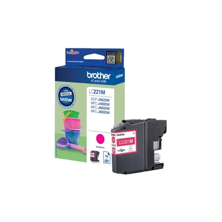 Brother LC-221M blekkpatroner 1 stk Original Magenta