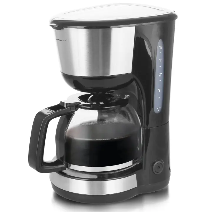 Emerio Kaffetrakter 1000Watt 1,25l rustfritt stål