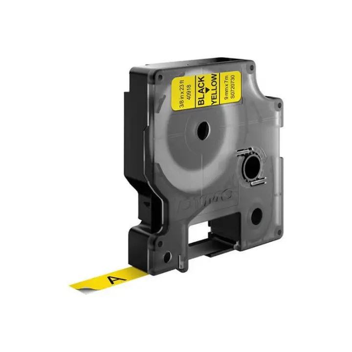 DYMO Färgband S0720730 40918 9mm Svart på Gul