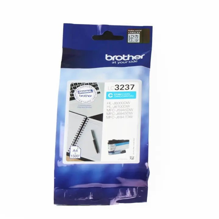 Brother Blekk LC3237C LC-3237 Cyan
