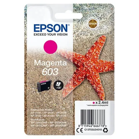 EPSON Blekk C13T03U34010 603 Magenta Starfish