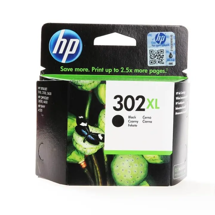 HP Blekk F6U68AE 302XL Svart