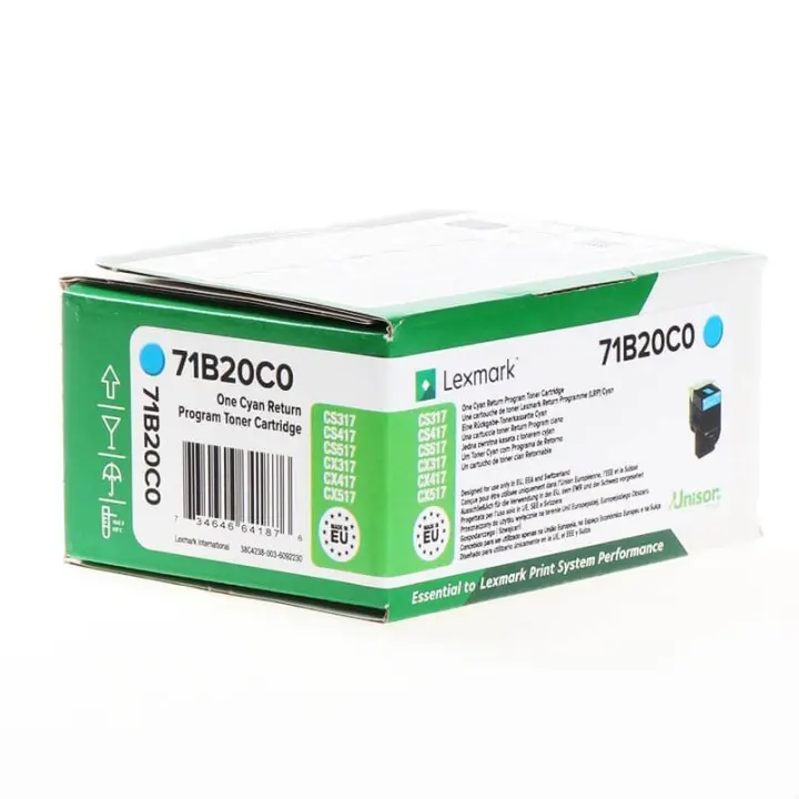 Lexmark Toner 71B20C0 Cyan Return