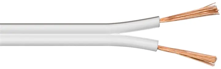 Goobay Høyttalerkabel hvit CU 25 m spole, tverrsnitt 2 x 1,5 mm²