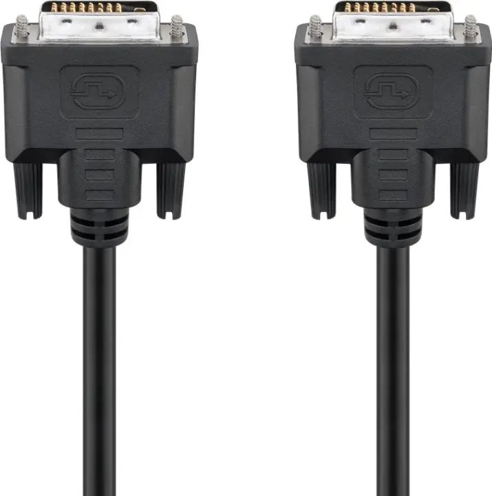Goobay DVI-D Full HD-kabel Dual Link, nikkel DVI-D-kontakt Dual Link (24+1 pin) > DVI-D-kontakt Dual Link (24+1 pin), 1,8 m