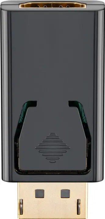 Goobay DisplayPort™/HDMI™-adapter 1.1, gullbelagt DisplayPort™-plugg > HDMI™-kontakt (type A)