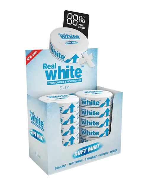 Kickup Nikotinfri Snus Snus Real White Mint Slim - TIPAKNING