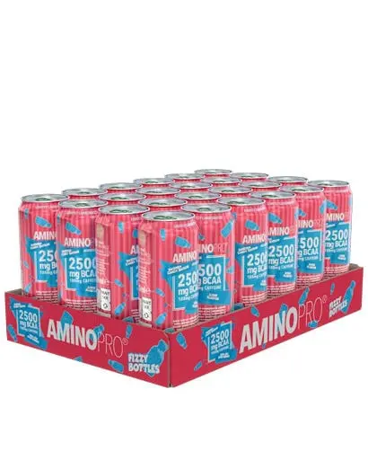 FCB Amino Pro Candy Edition Fizzy Bottles 24x330ml - GODTERISMAK!