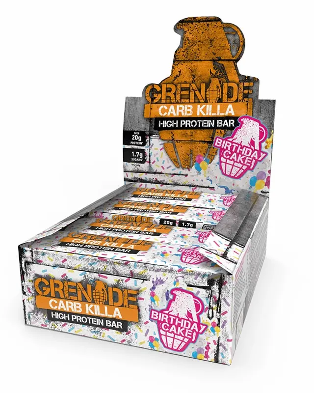 Grenade Carb-Killa Bar Birthday Cake 12x60g