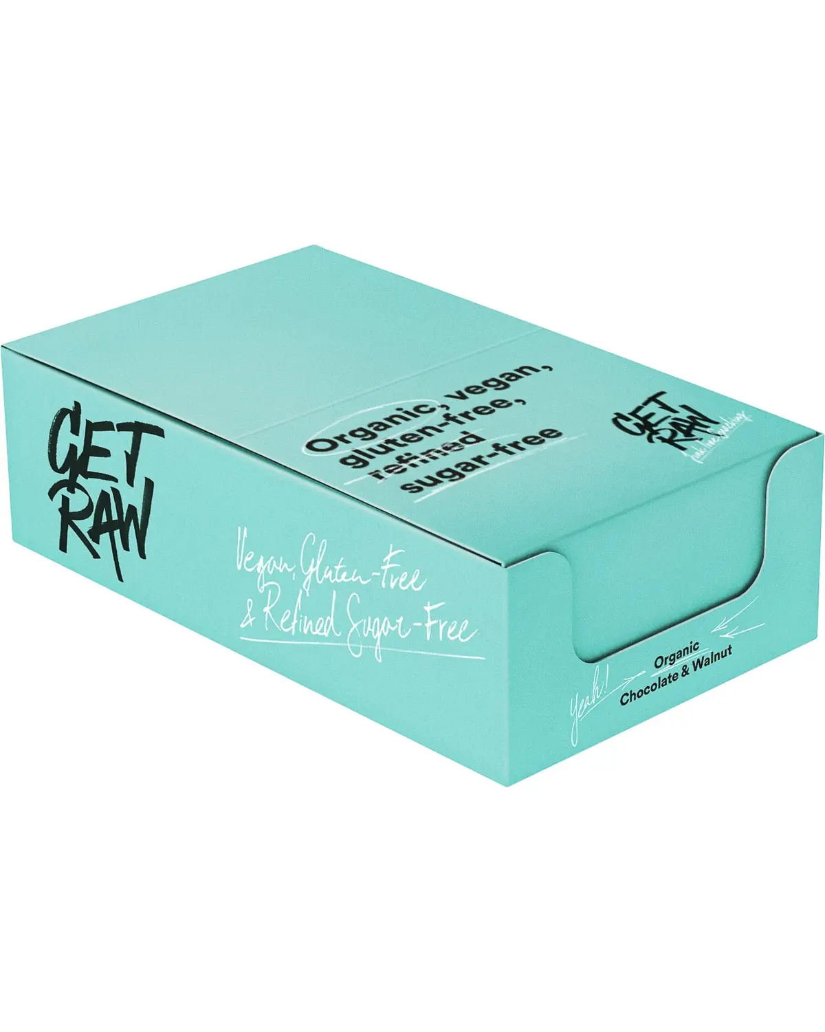Get Raw Organic Bar Chocolate & Walnut 12x42g