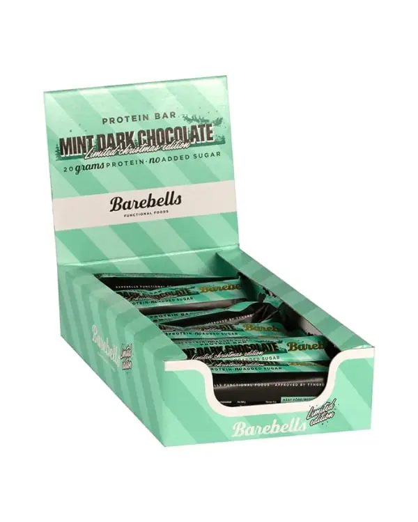 Barebells Protein Bar Mint Dark Chocolate 12x55g
