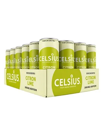 Celsius Lemon & Lime 24x355ml