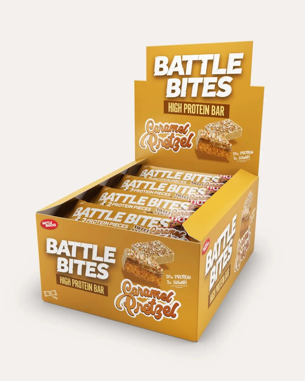 Battle Snacks Caramel Pretzel 12x62g