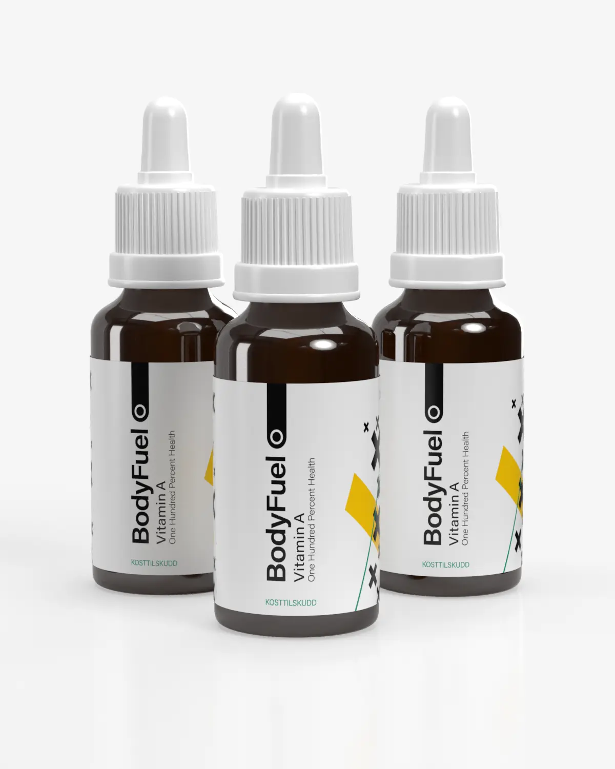 3x BodyFuel Super-Strength Vitamin A - TRE ÅRS FORBRUK!