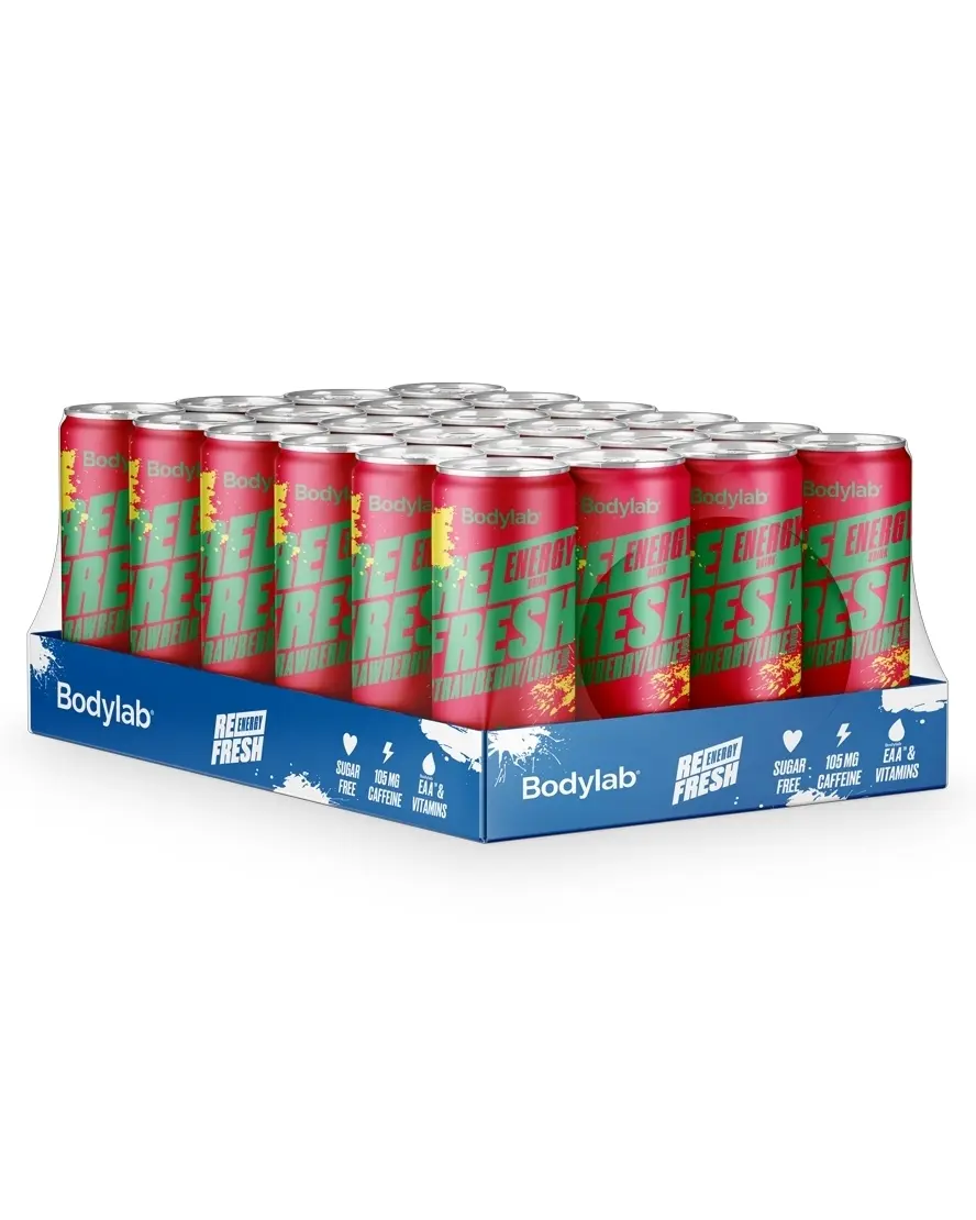 Bodylab Refresh Energy Drink Strawberry Lime 24x330 ml
