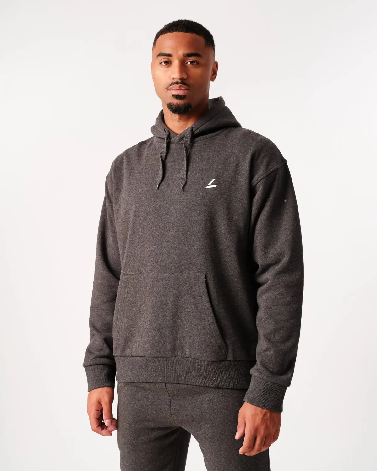 LEVITY Core Sweat Hoodie Dark Grey Melange