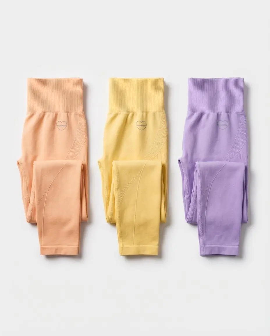 Bumpro Hyper Tights Peach+Yellow+Lilac 3-PACK
