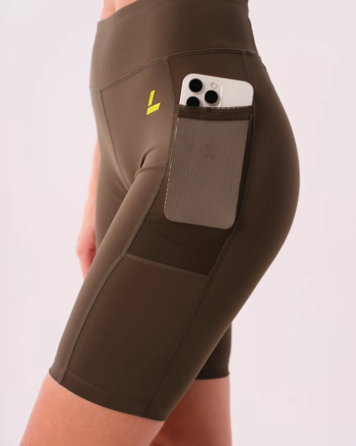 LEVITY Radical Run Pocket Shorts Green Forest