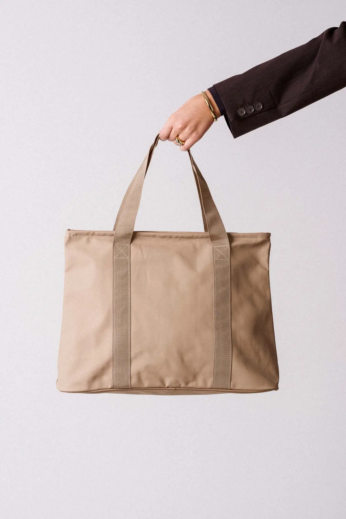LEVITY PU Tote Bag Beige - One Size