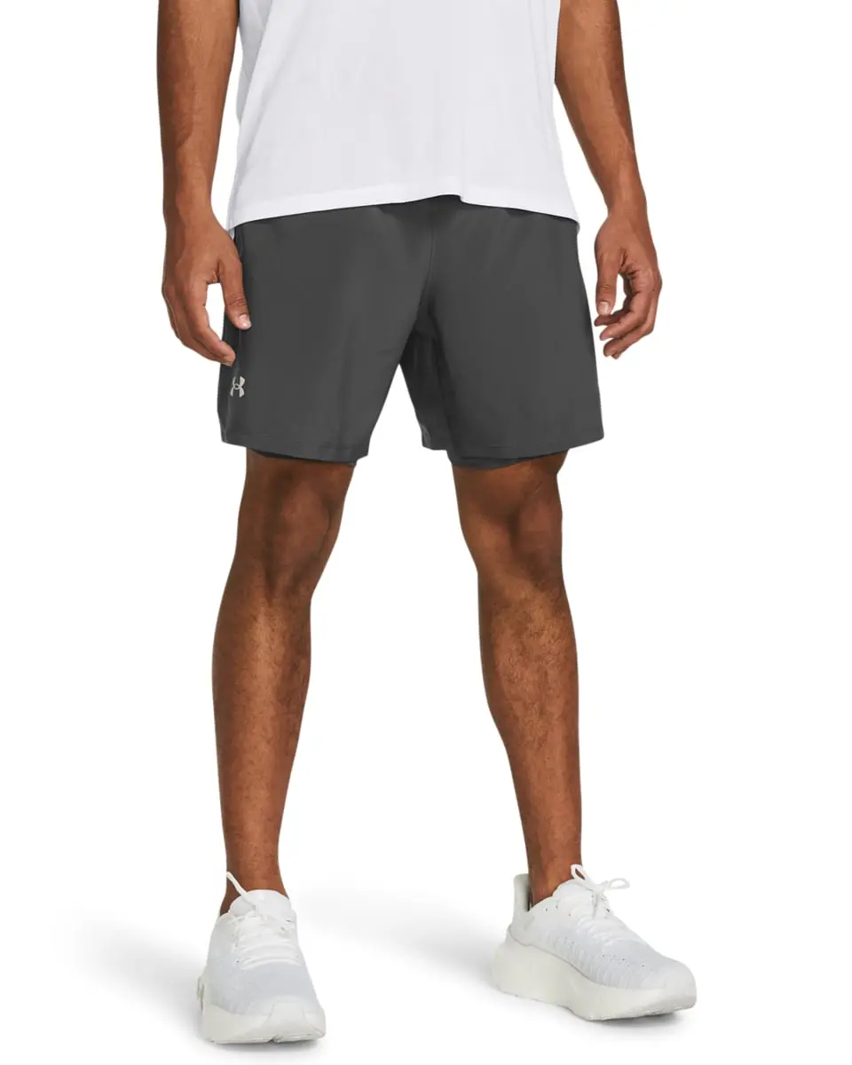 UA Launch 7" 2-in-1 Shorts Castlerock
