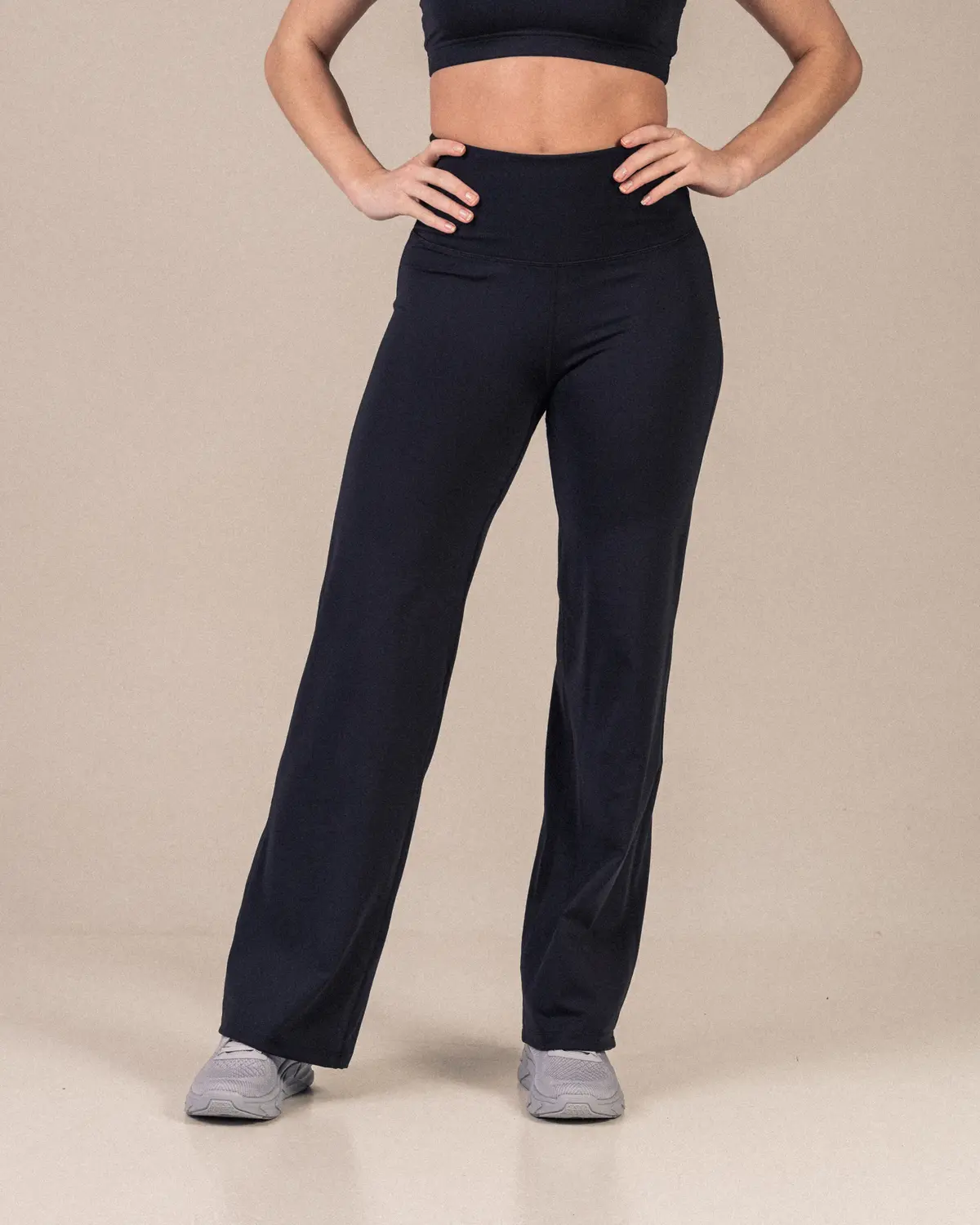 LEVITY Lotus Straight Leg Pants Black