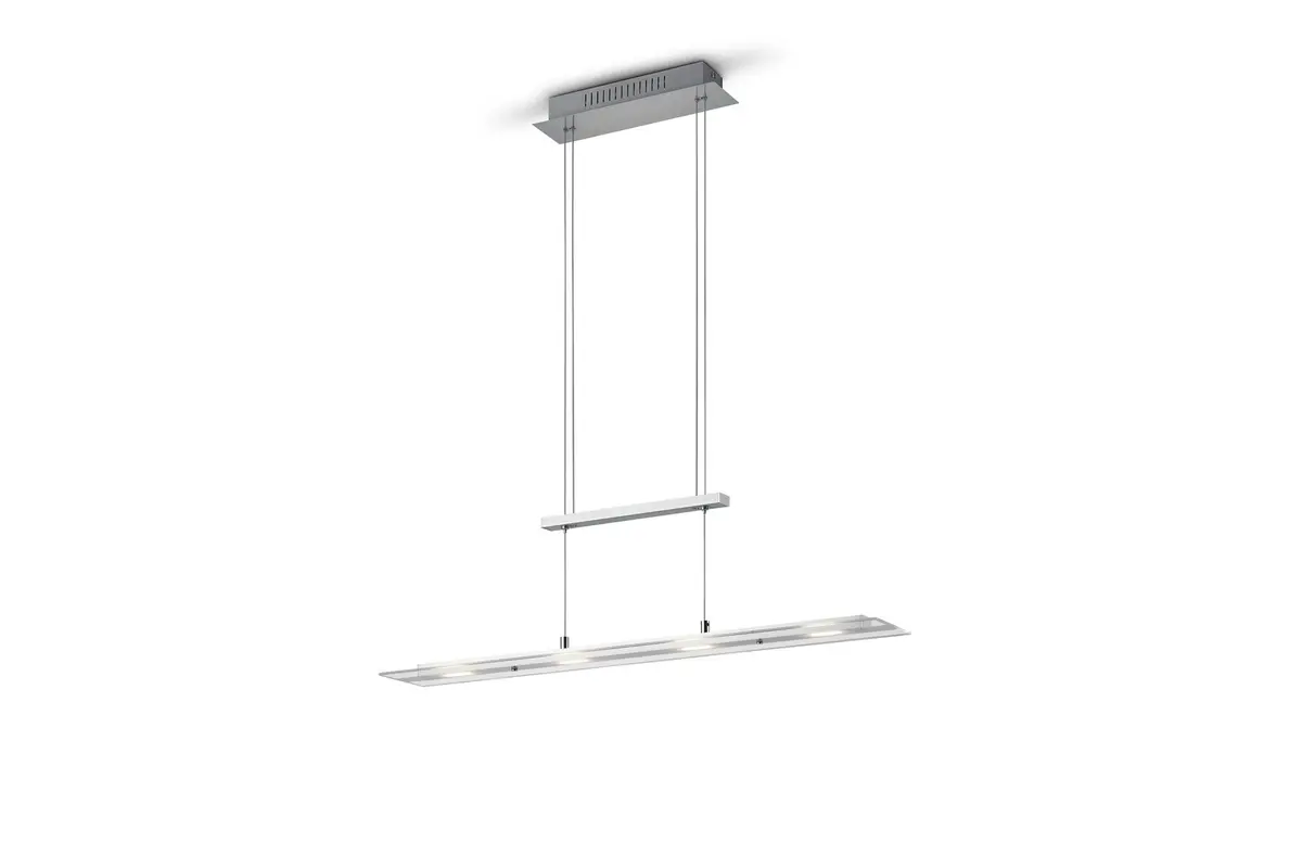 Trio Lighting Milos LED Taklampe Børstet Stål