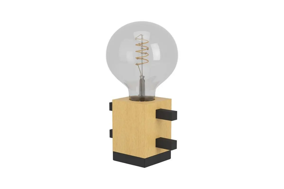 Bordlampe Eglo Levantara Svart/Tre