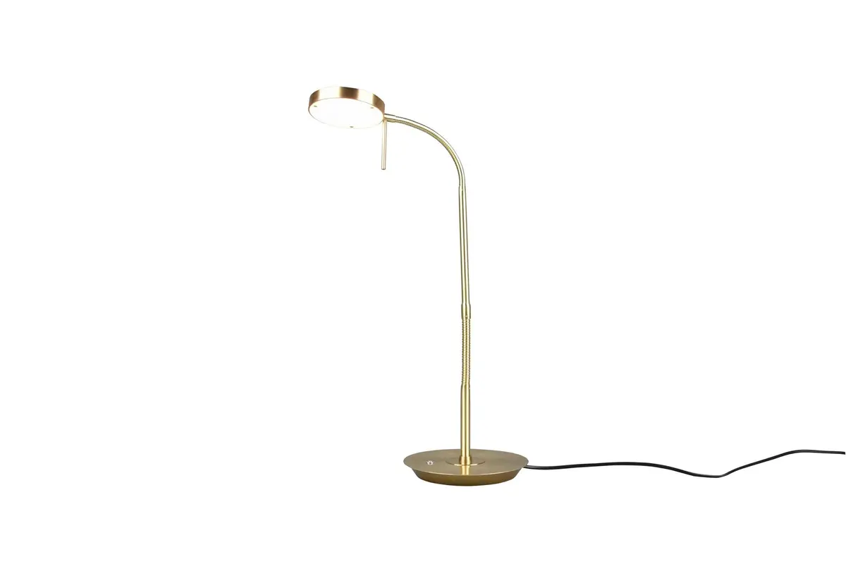 Trio Lighting Monza LED bordlampe matt messing