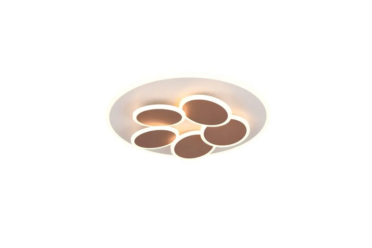 Taklampe TRIO Mandala Varm grå/kaffebrun