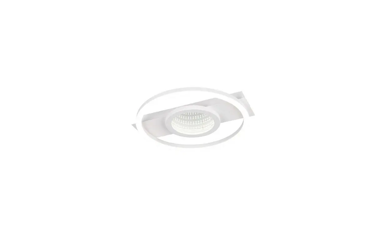 Taklampe TRIO Wheeler Rund, Matt hvit