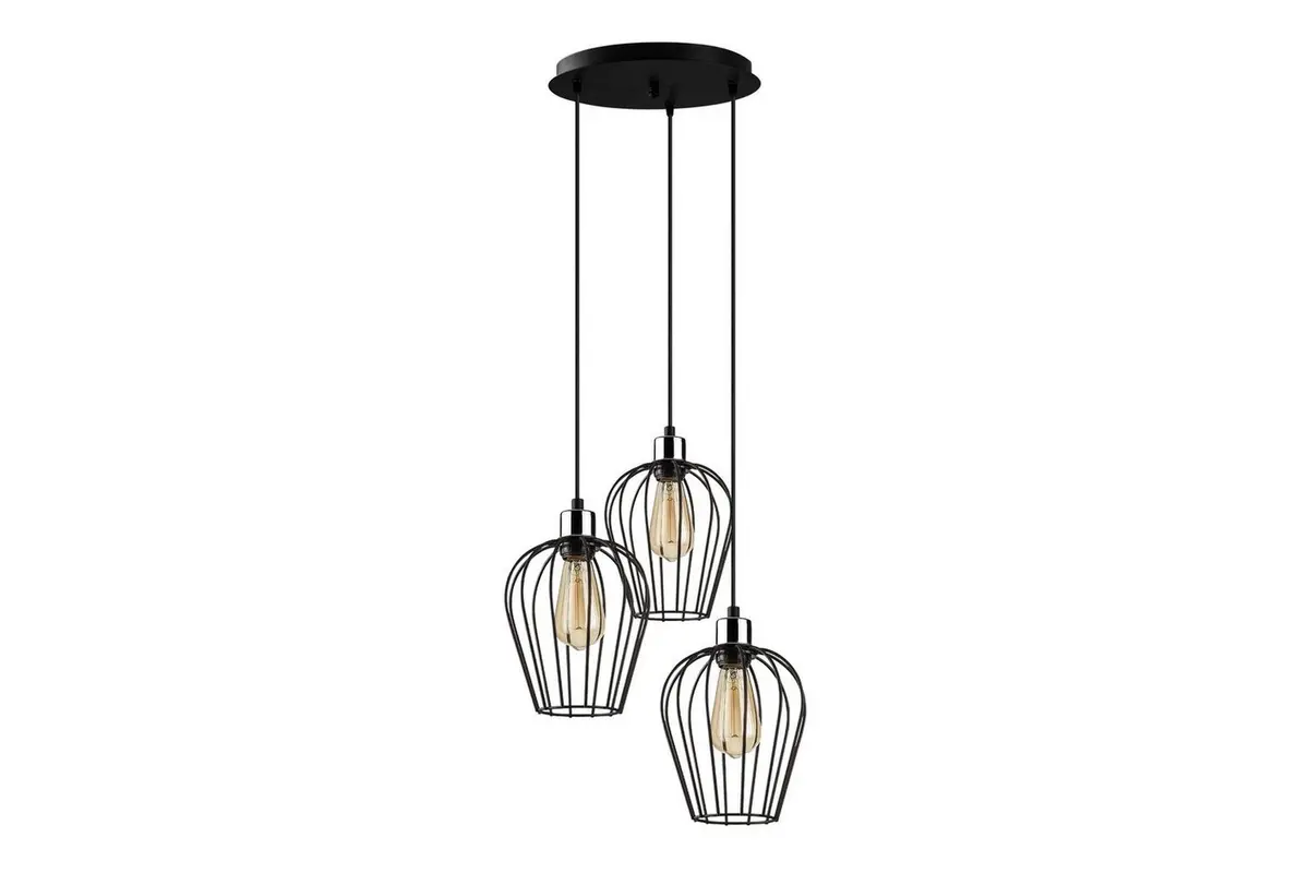 Taklampe Majrulao Svart Sirkel