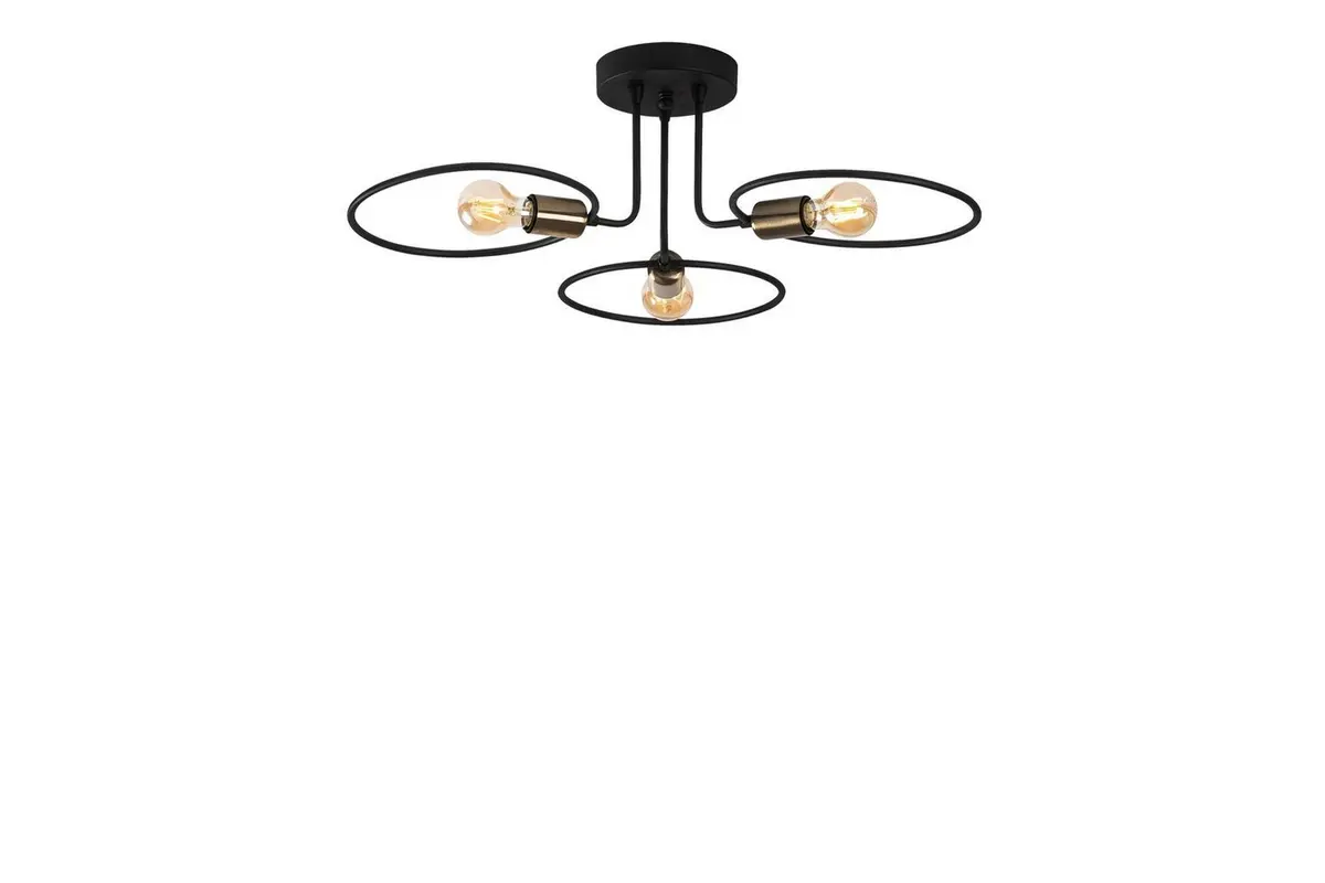Taklampe Sirkel Svart