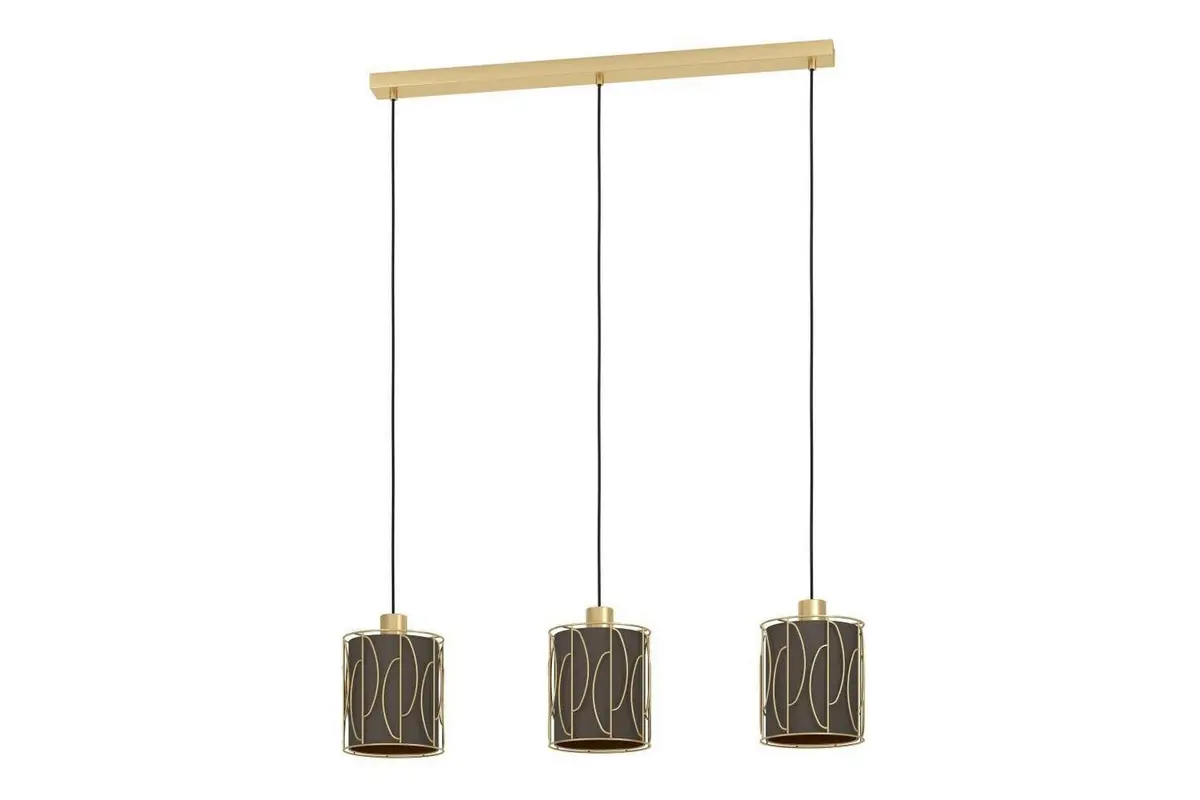 Takpendel Eglo Corojal Cappuccino/Messing med 3 Lamper