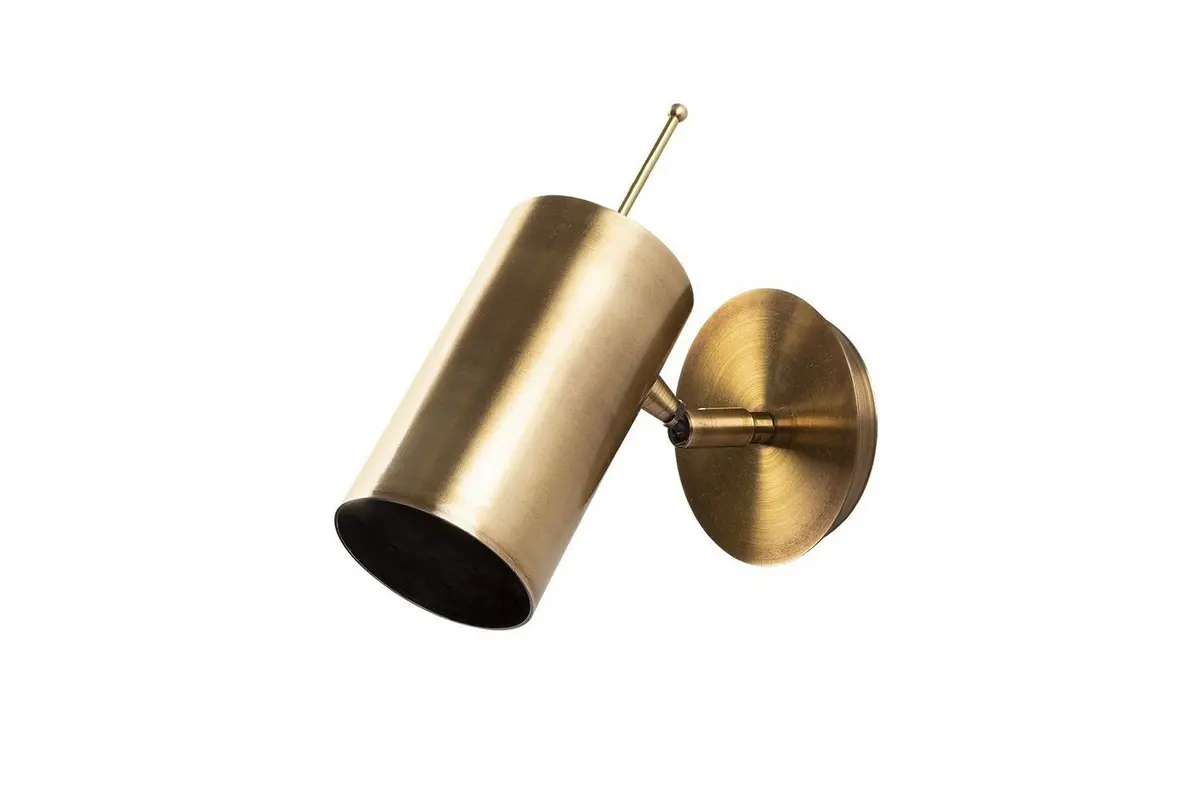 Vegg lampe Gullis sylinder antikk