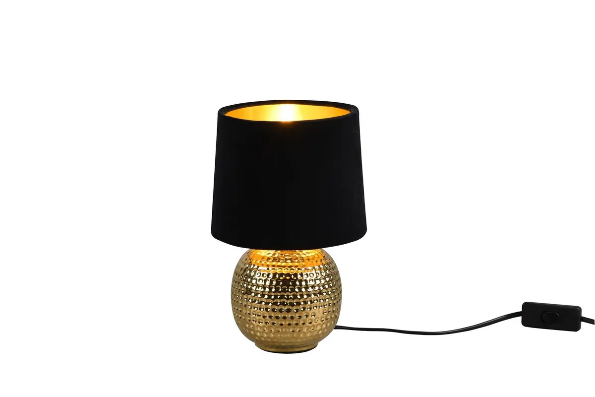 Sophia Bordlampe Svart/Gull